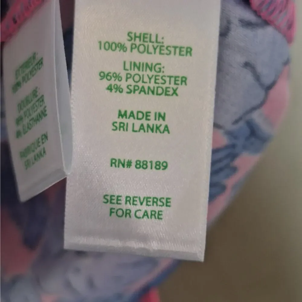 Lilly Pulitzer Donna Floral Square Neck Romper Soleil Pink Palm Paradise 14